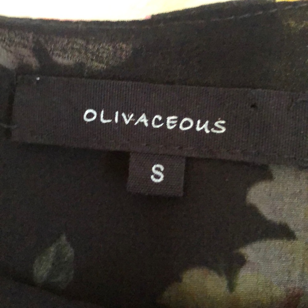 Olivaceous Flowered Mini Dress ❤️ - Picture 6 of 8